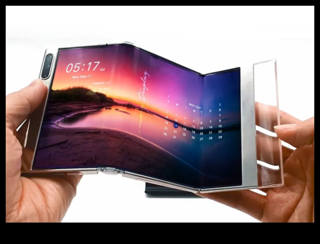 الهواتف المرنة: استكشاف إمكانات تقنية الشاشة القابلة للانحناء