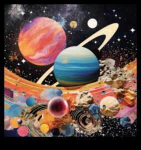 الكولاج السماوي: التعبيرات الفنية للعجائب النجمية في المجرات