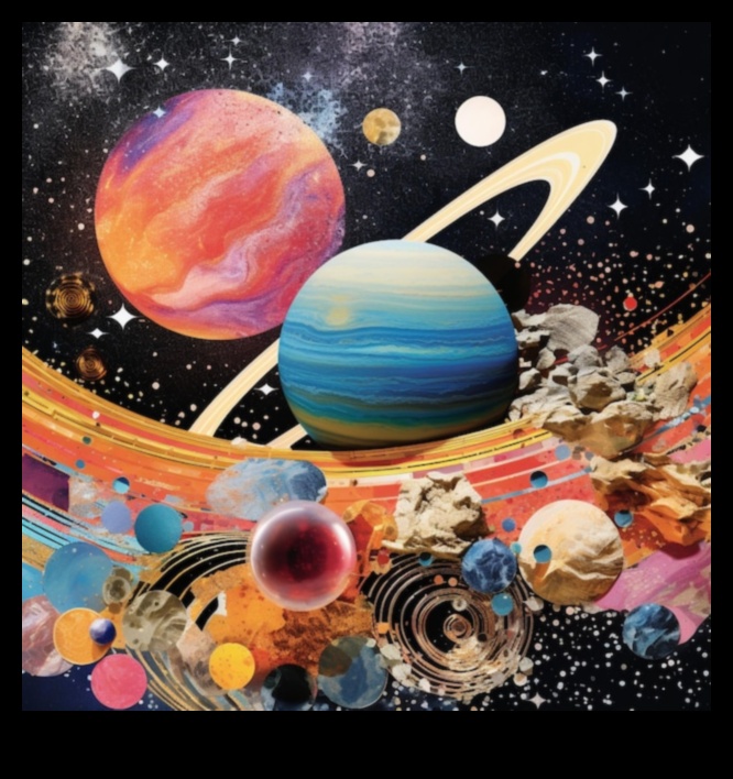 الكولاج السماوي: التعبيرات الفنية للعجائب النجمية في المجرات