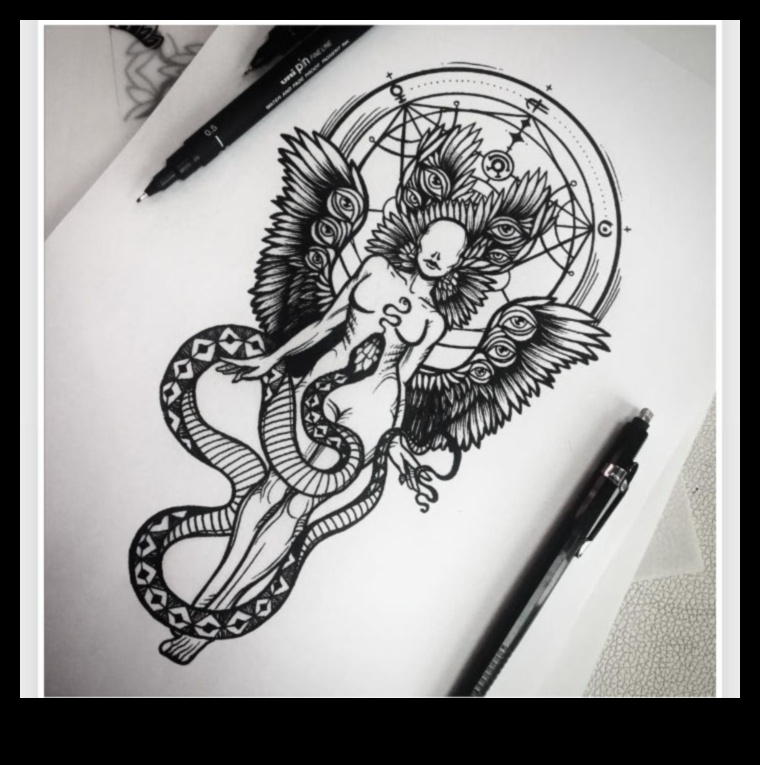 أيقونات الحبر: استكشاف لغة فن الجسد الرمزي